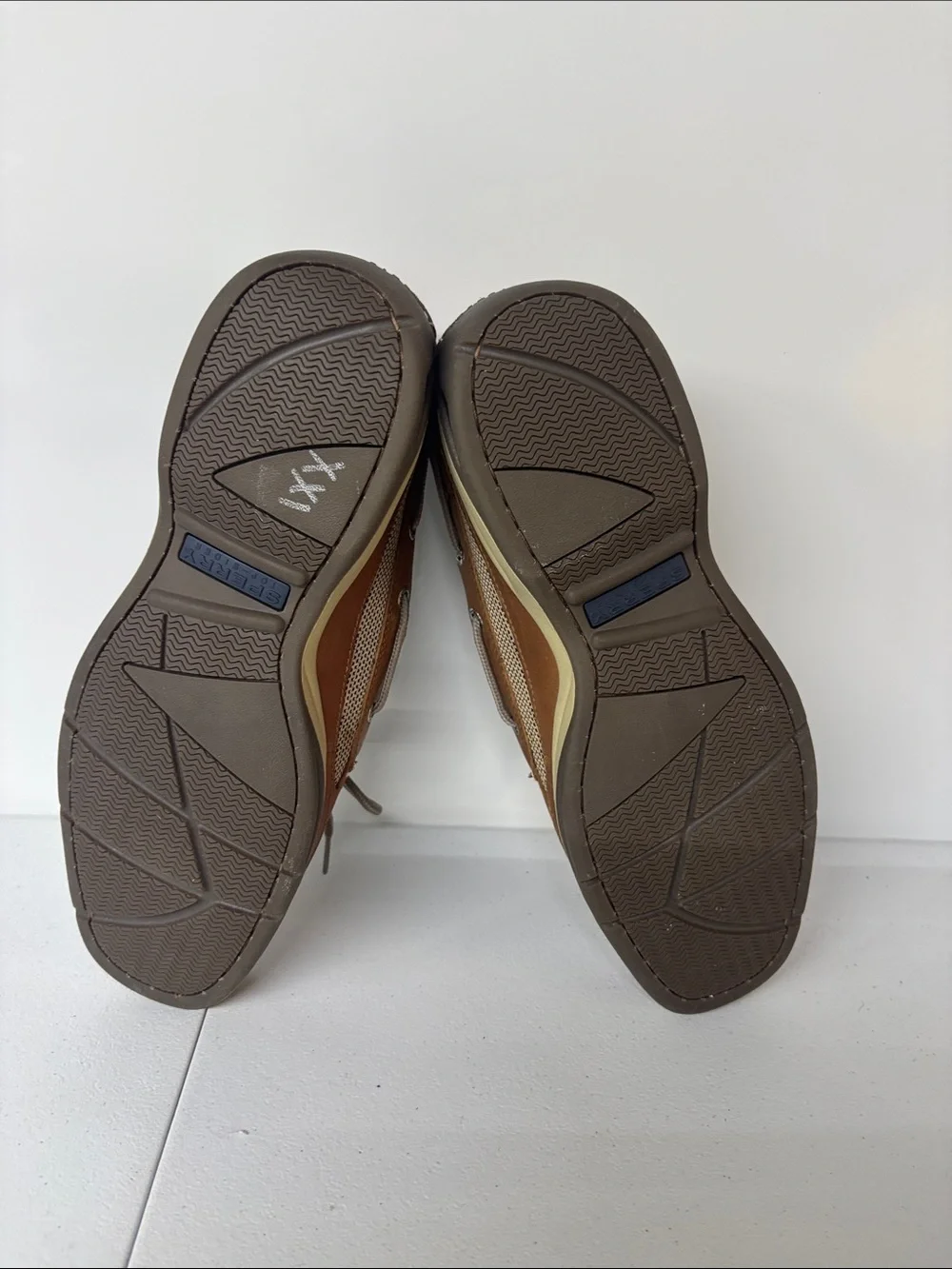 Sperry Men's Tan Brown Leather Boat Shoes